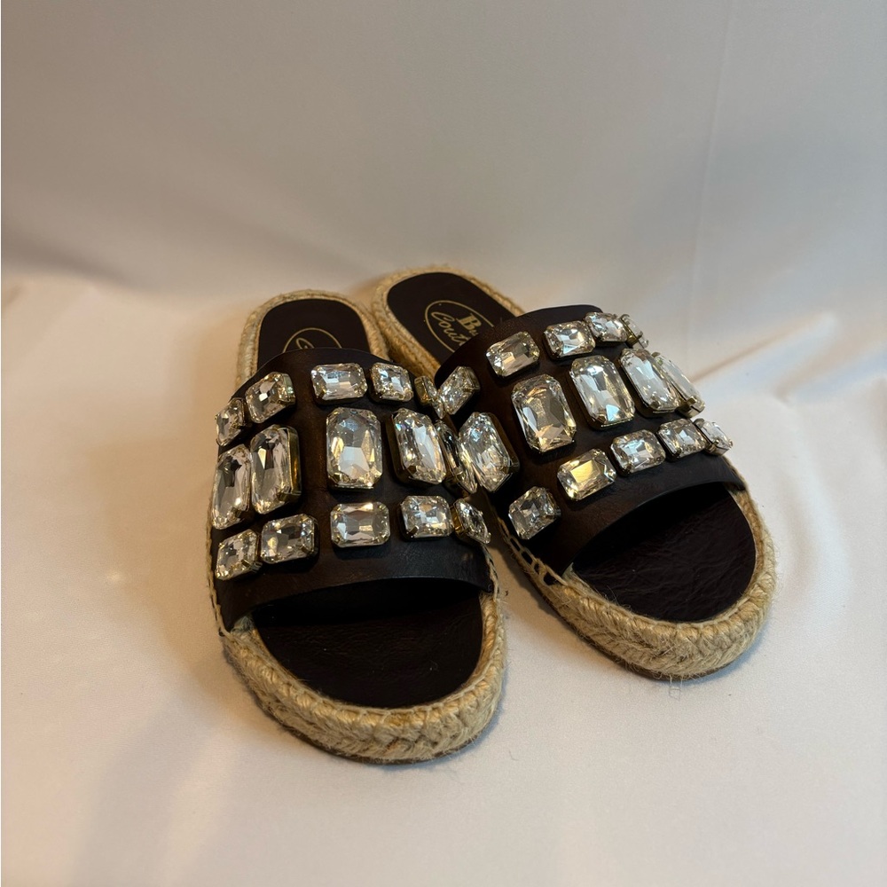 Browns Shoes Couture Rhinestone Sandals